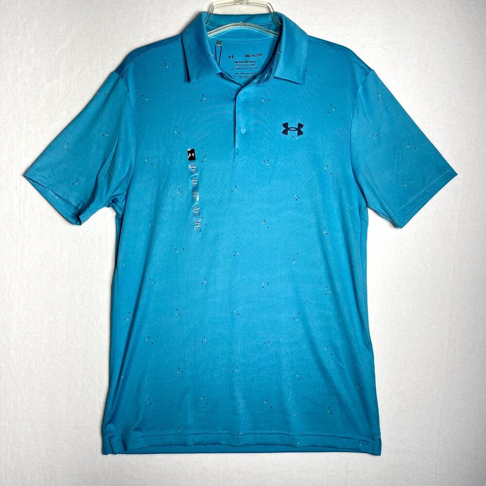 NWT Under Armour Playoff 3.0 Printed Polo Mens Size S